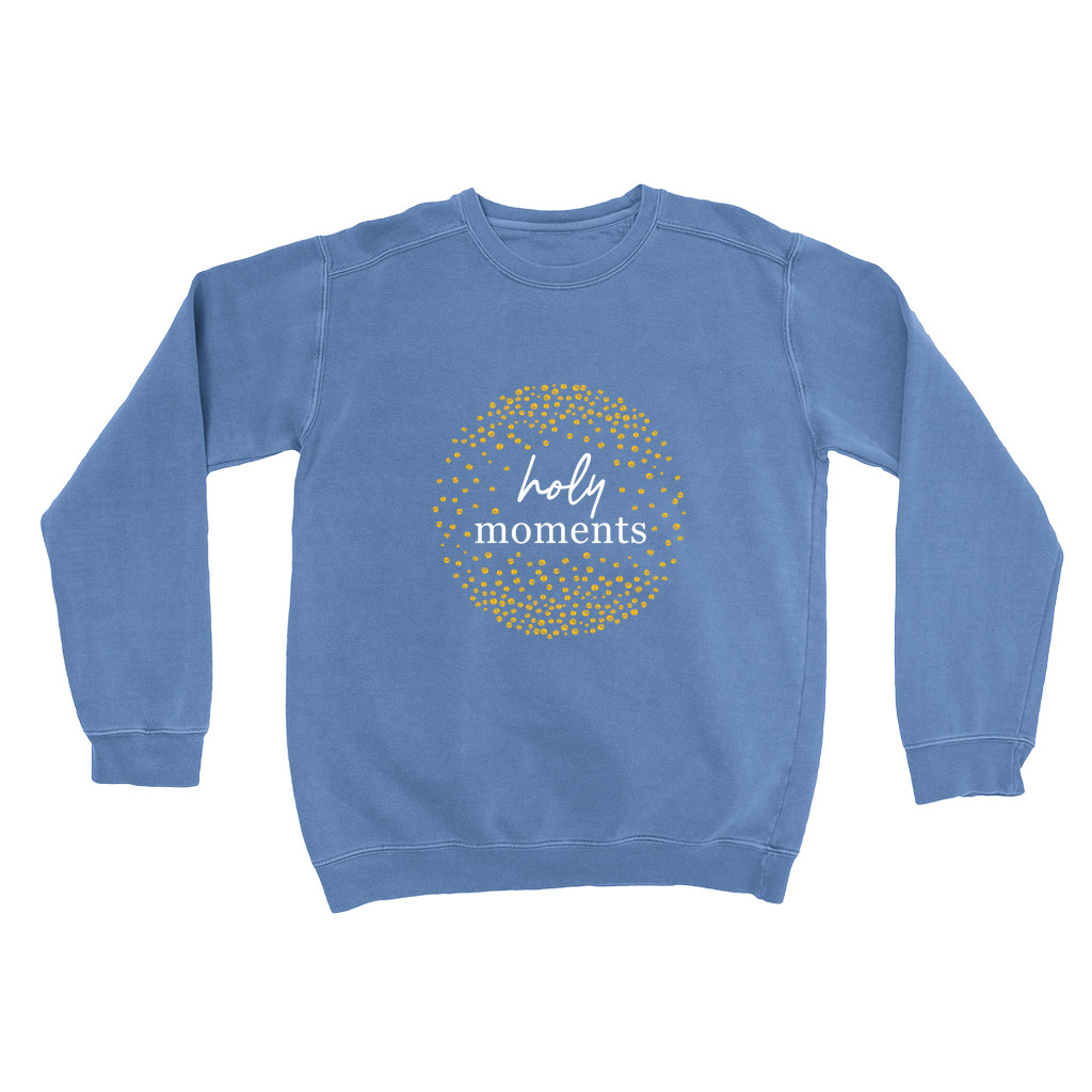 Cozy Holy Moments Crewneck Comfort Colors Sweatshirt