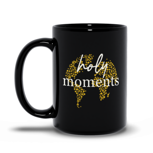 Holy Moments Around the World Black Mug (15oz.)